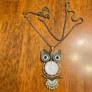Owl necklace and 32” chain.